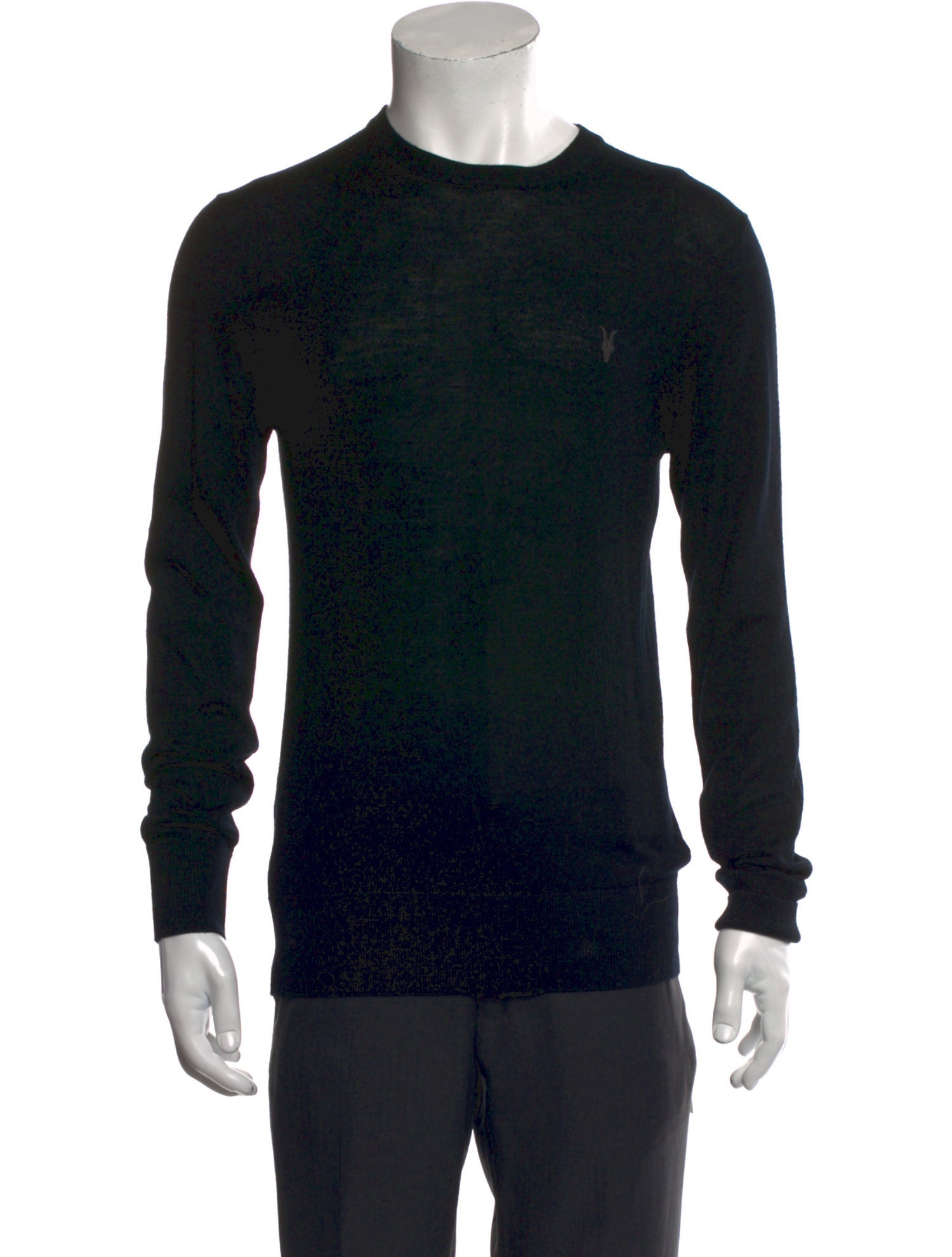 AllSaints Merino Wool Crew Neck Pullover