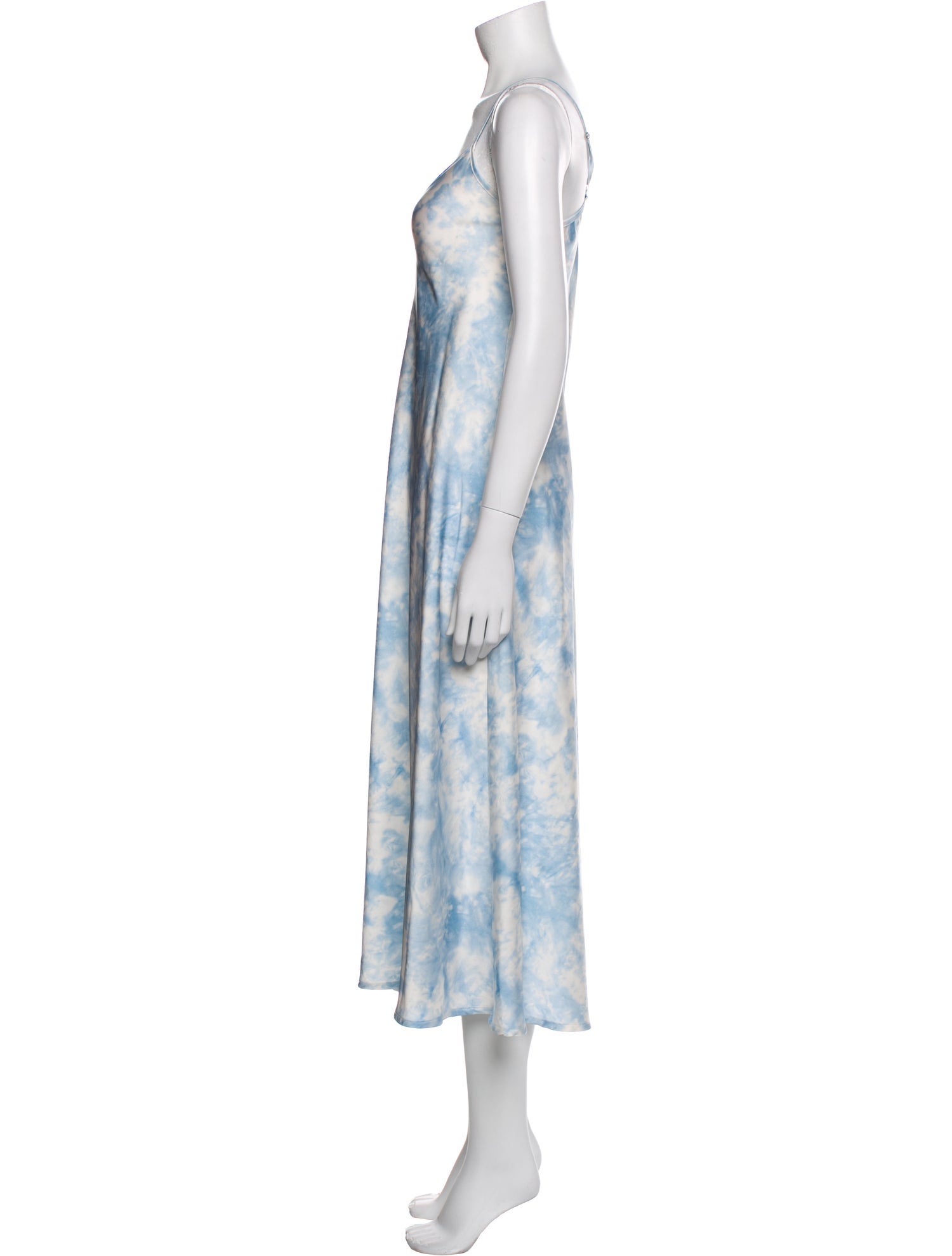 AllSaints Tie-Dye Print Long Dress