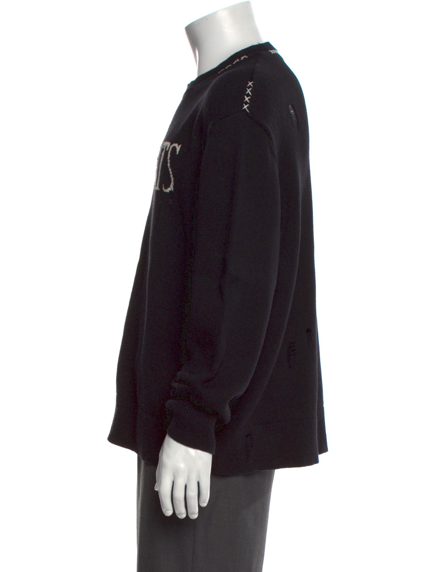 AllSaints Graphic Print Crew Neck Pullover