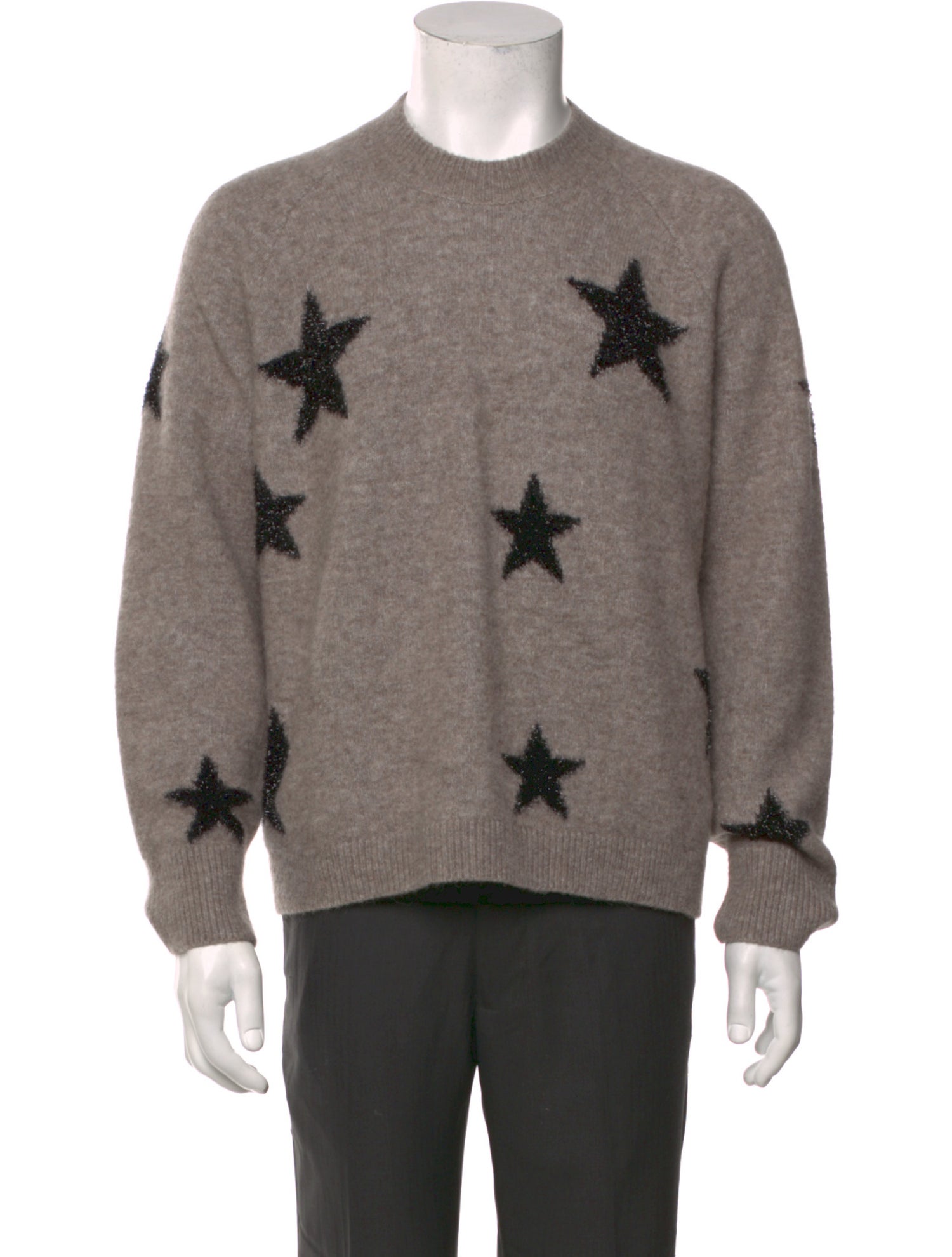 AllSaints Graphic Print Crew Neck Pullover