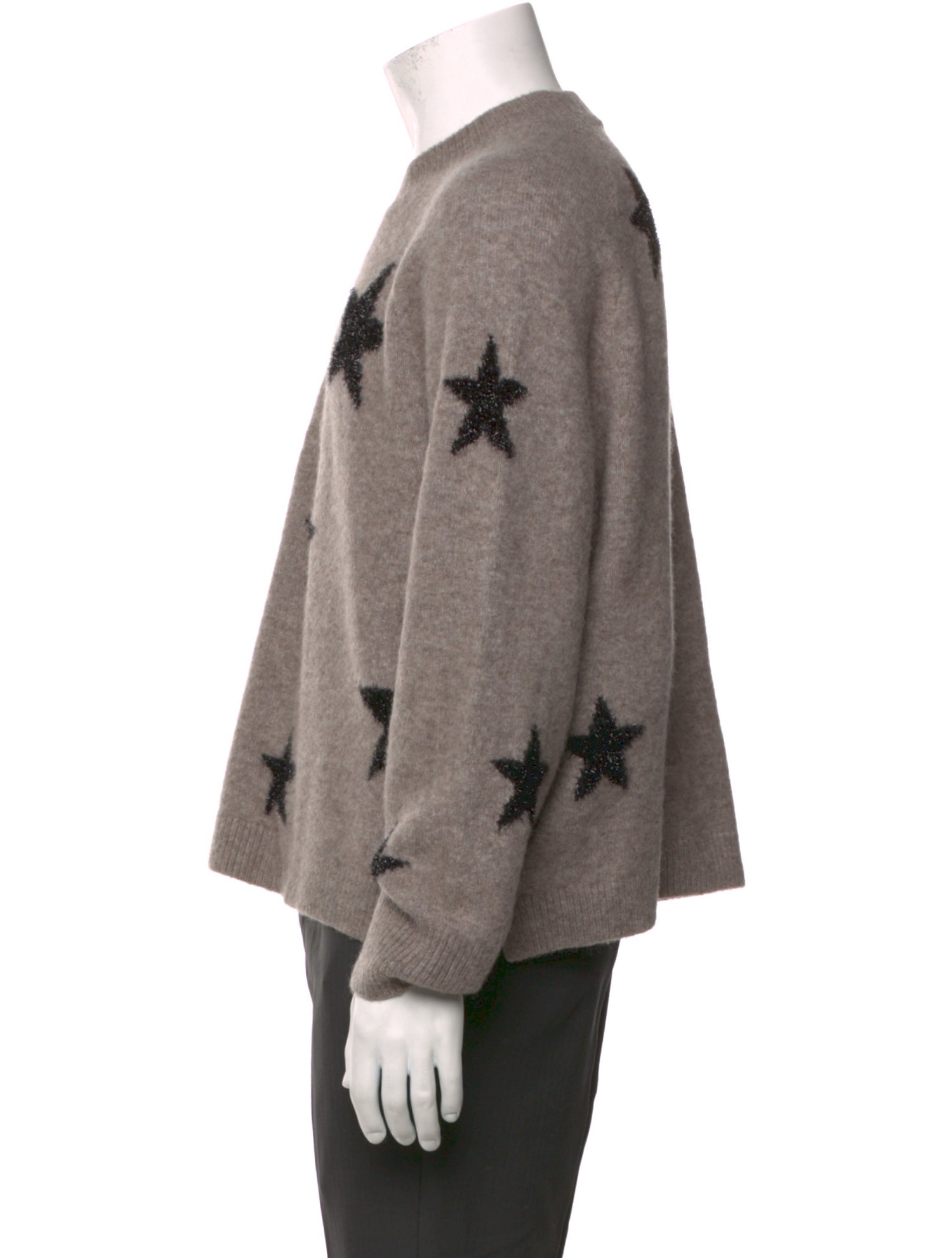 AllSaints Graphic Print Crew Neck Pullover