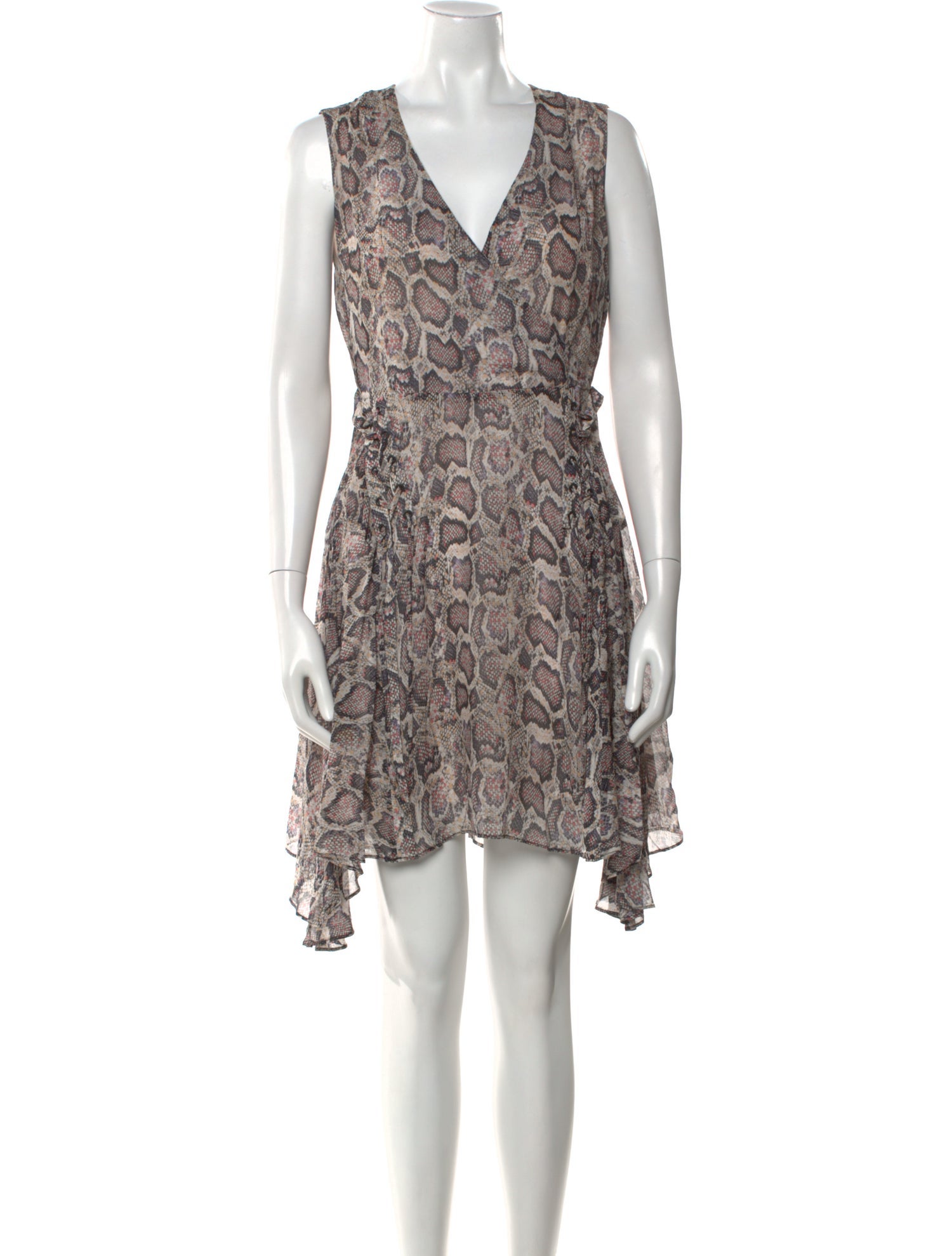 AllSaints Printed Knee-Length Dress