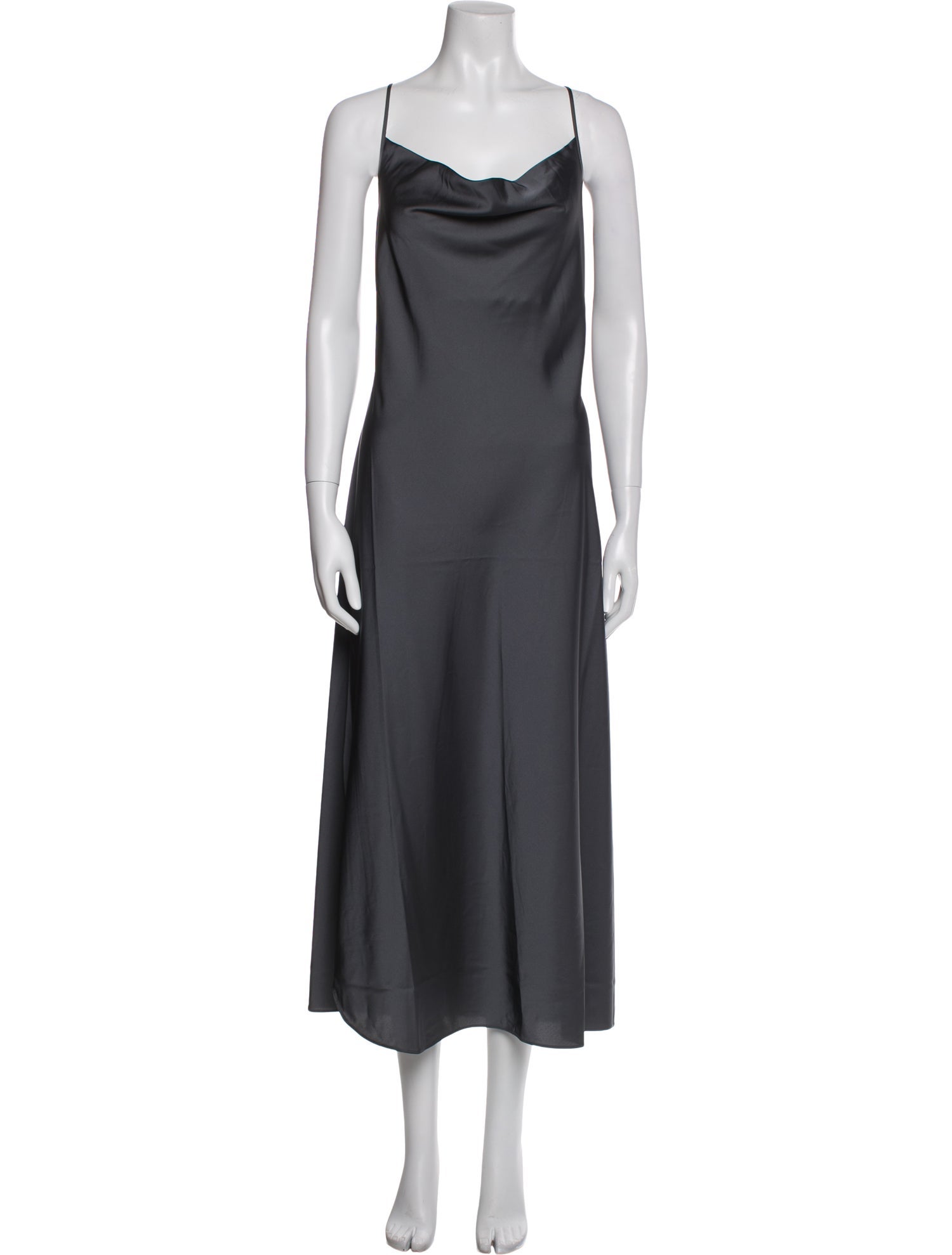 AllSaints Cowl Neck Midi Length Dress