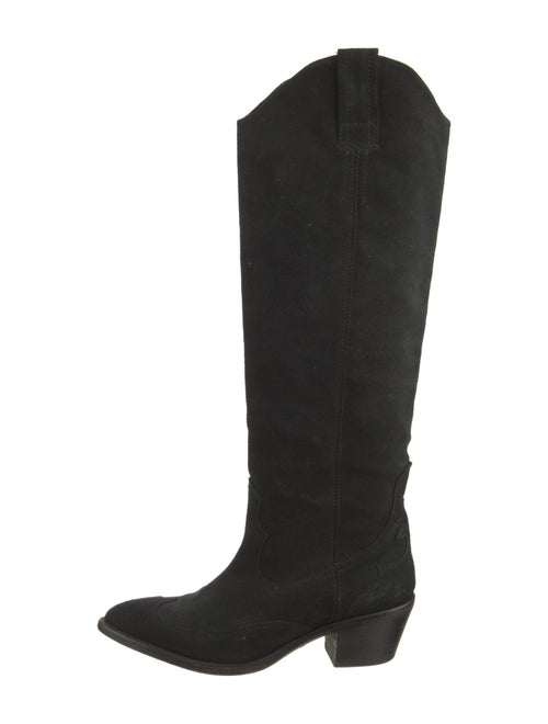 AllSaints Suede Riding Boots