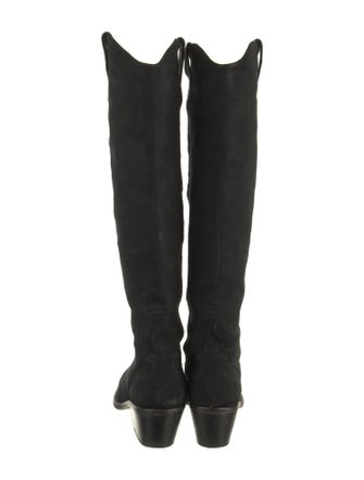 AllSaints Suede Riding Boots