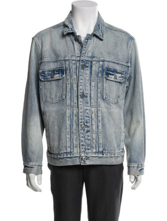 AllSaints Graphic Print Denim Jacket