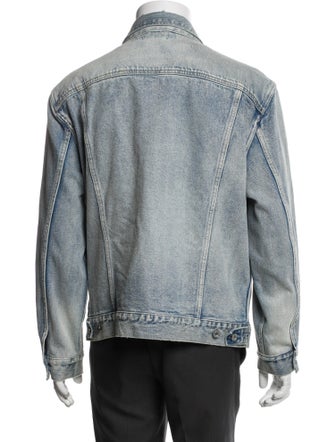 AllSaints Graphic Print Denim Jacket