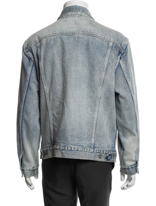 AllSaints Graphic Print Denim Jacket