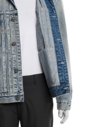 AllSaints Graphic Print Denim Jacket