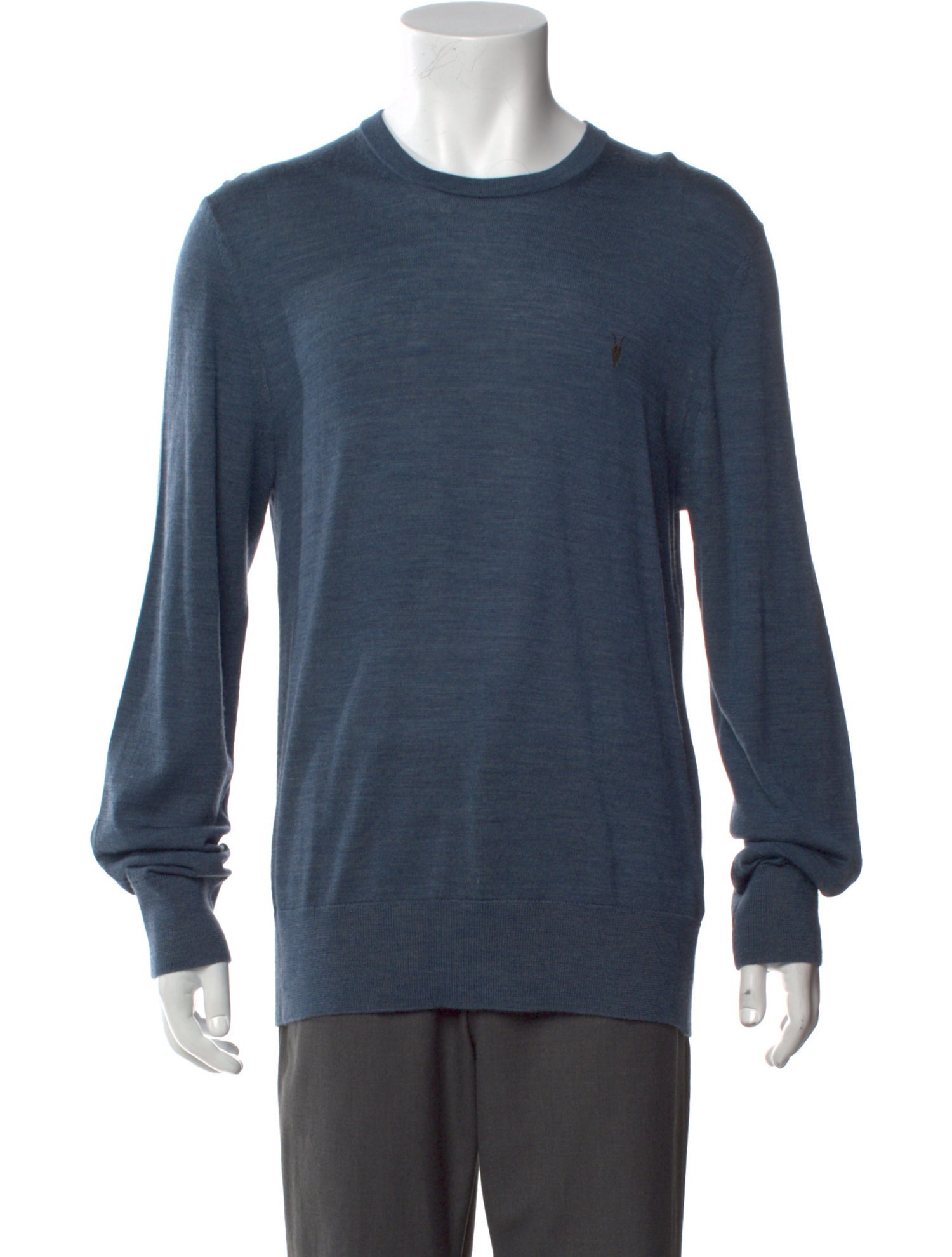 AllSaints Merino Wool Crew Neck Pullover