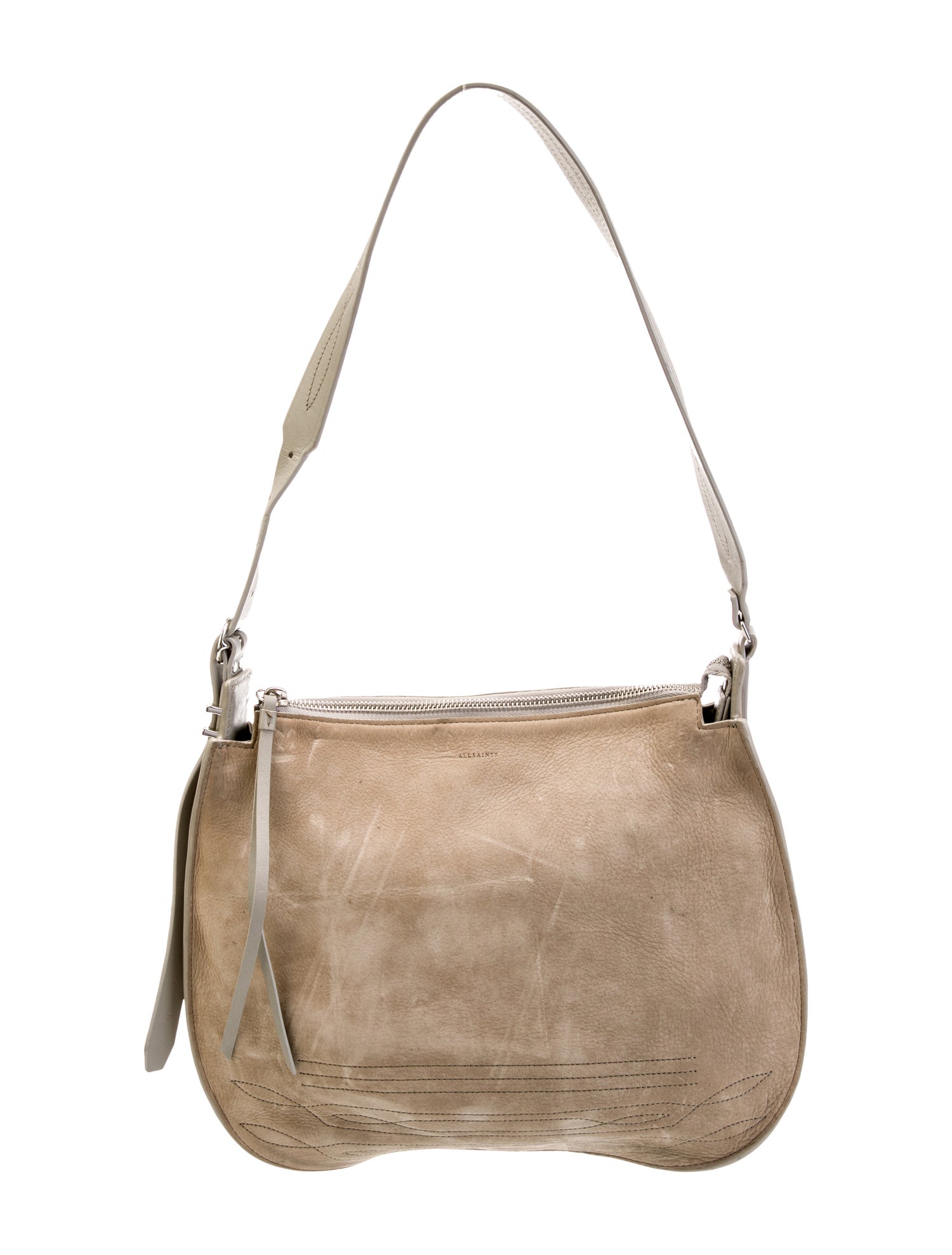 AllSaints Suede Shoulder Bag
