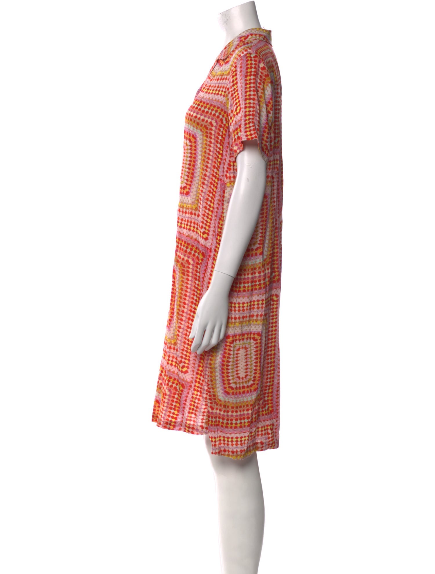 AllSaints Printed Knee-Length Dress