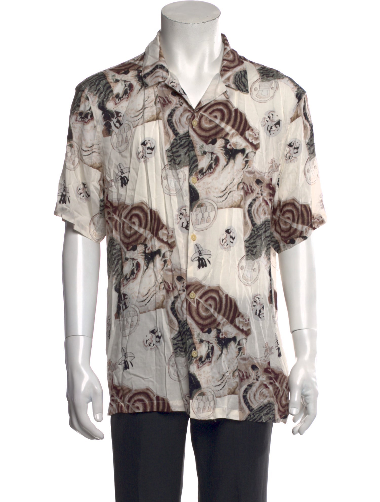 AllSaints Printed Short Sleeve Shirt w/ Tags