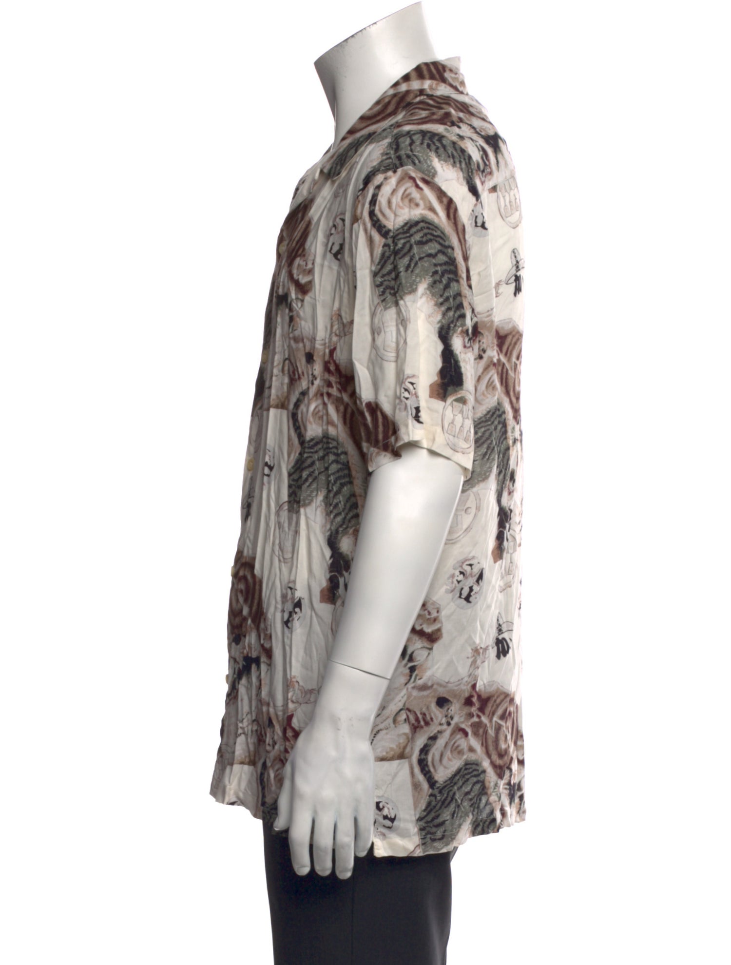 AllSaints Printed Short Sleeve Shirt w/ Tags