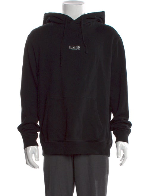 AllSaints Graphic Print Crew Neck Hoodie