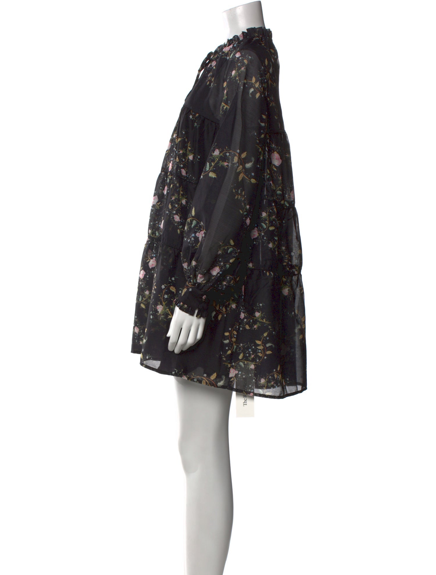 AllSaints Floral Print Mini Dress