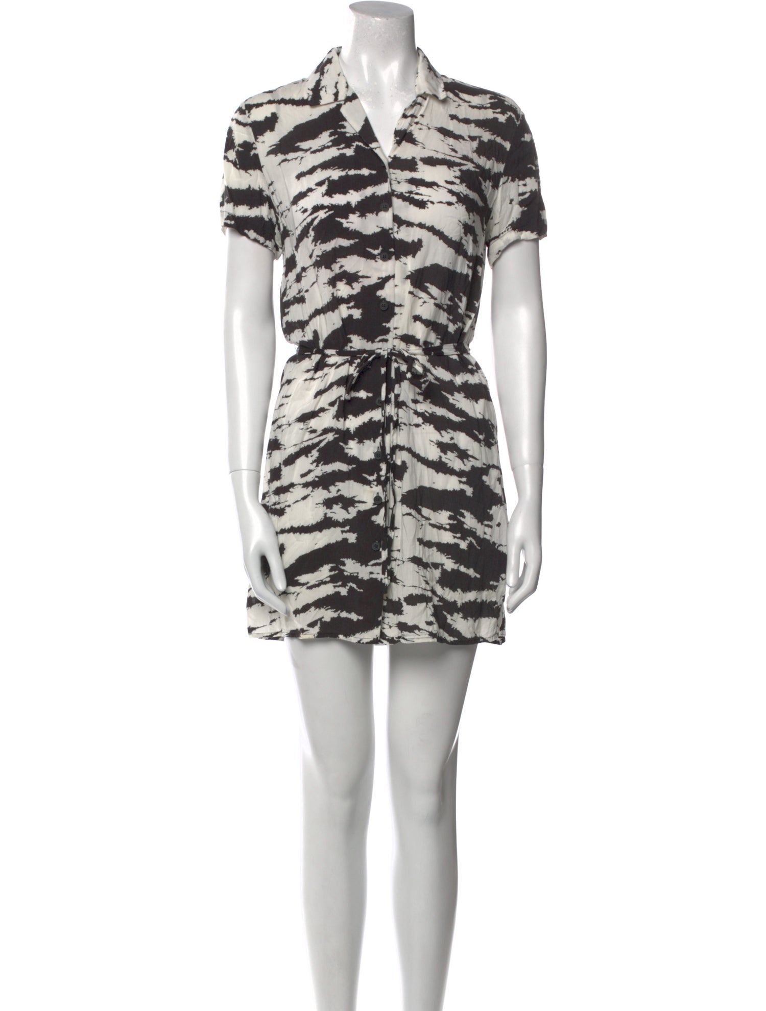AllSaints Animal Print Mini Dress