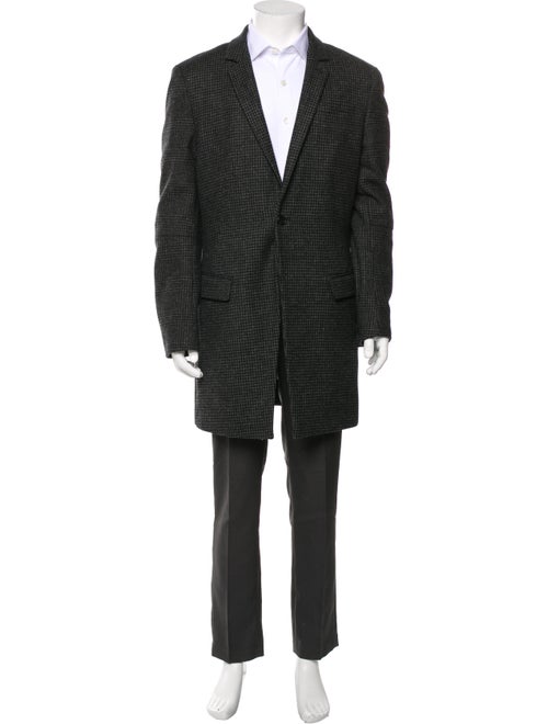 AllSaints Houndstooth Print Overcoat