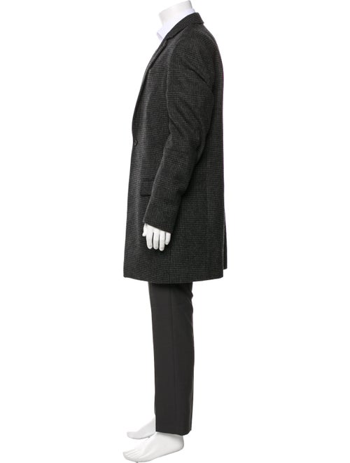 AllSaints Houndstooth Print Overcoat