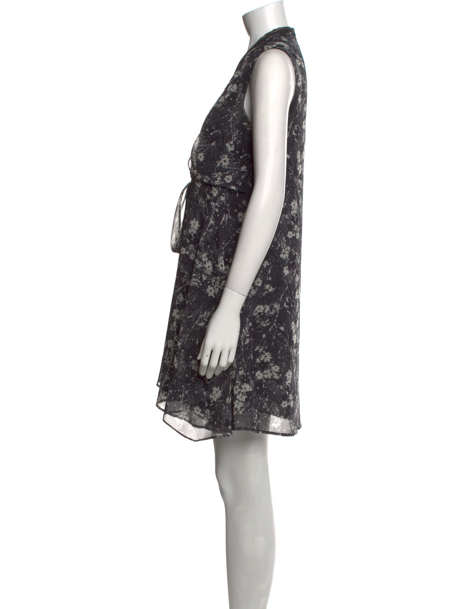 AllSaints Floral Print Mini Dress