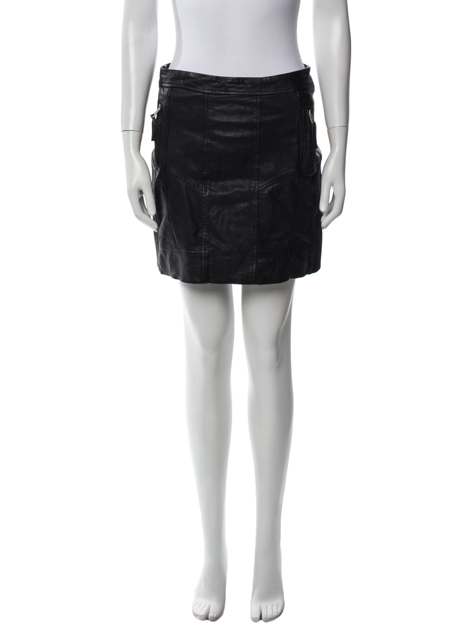 AllSaints Leather Mini Skirt