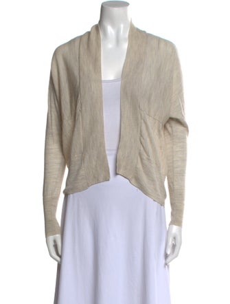 AllSaints Merino Wool Open Front Sweater