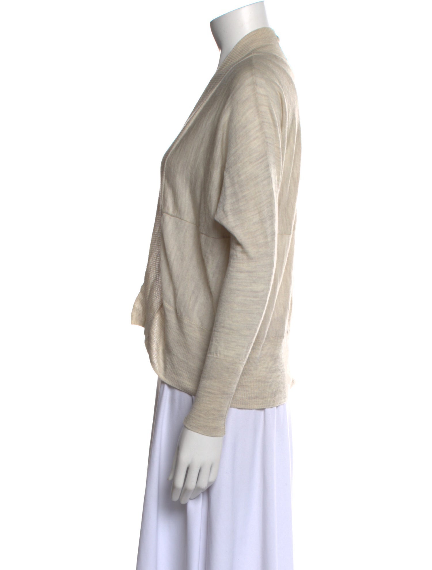 AllSaints Merino Wool Open Front Sweater