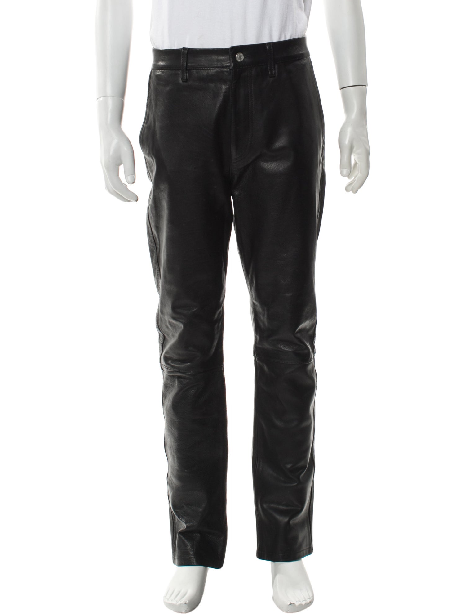 AllSaints Leather Moto Pants