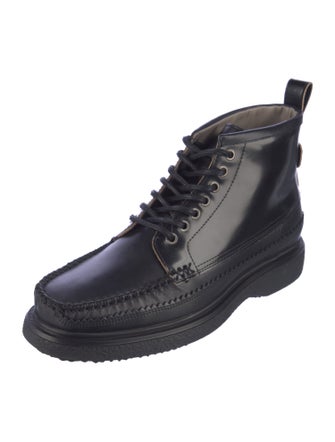 AllSaints Leather Lace-Up Boots