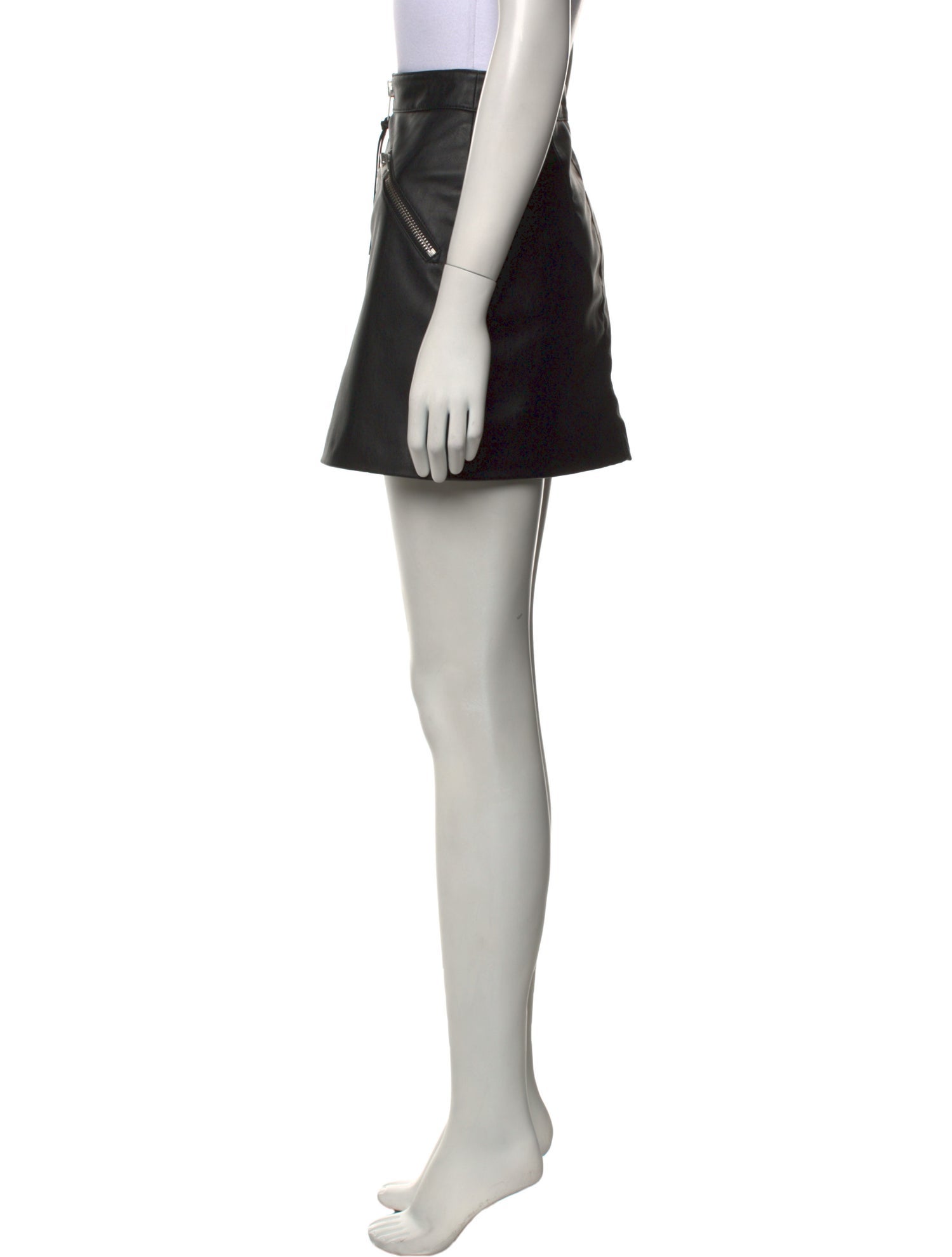 AllSaints Leather Mini Skirt