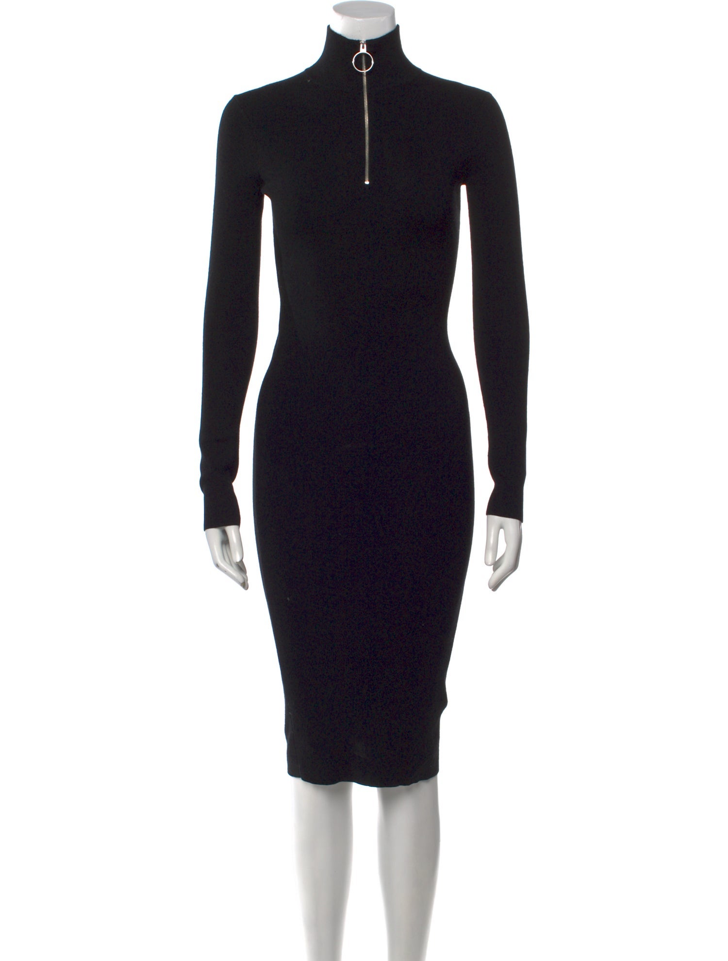 AllSaints Turtleneck Midi Length Dress