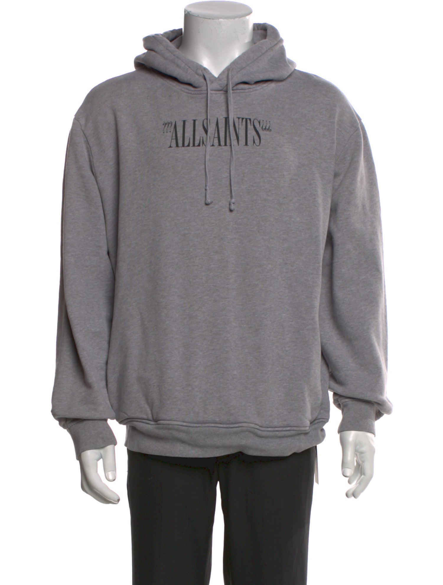 AllSaints Graphic Print Crew Neck Hoodie