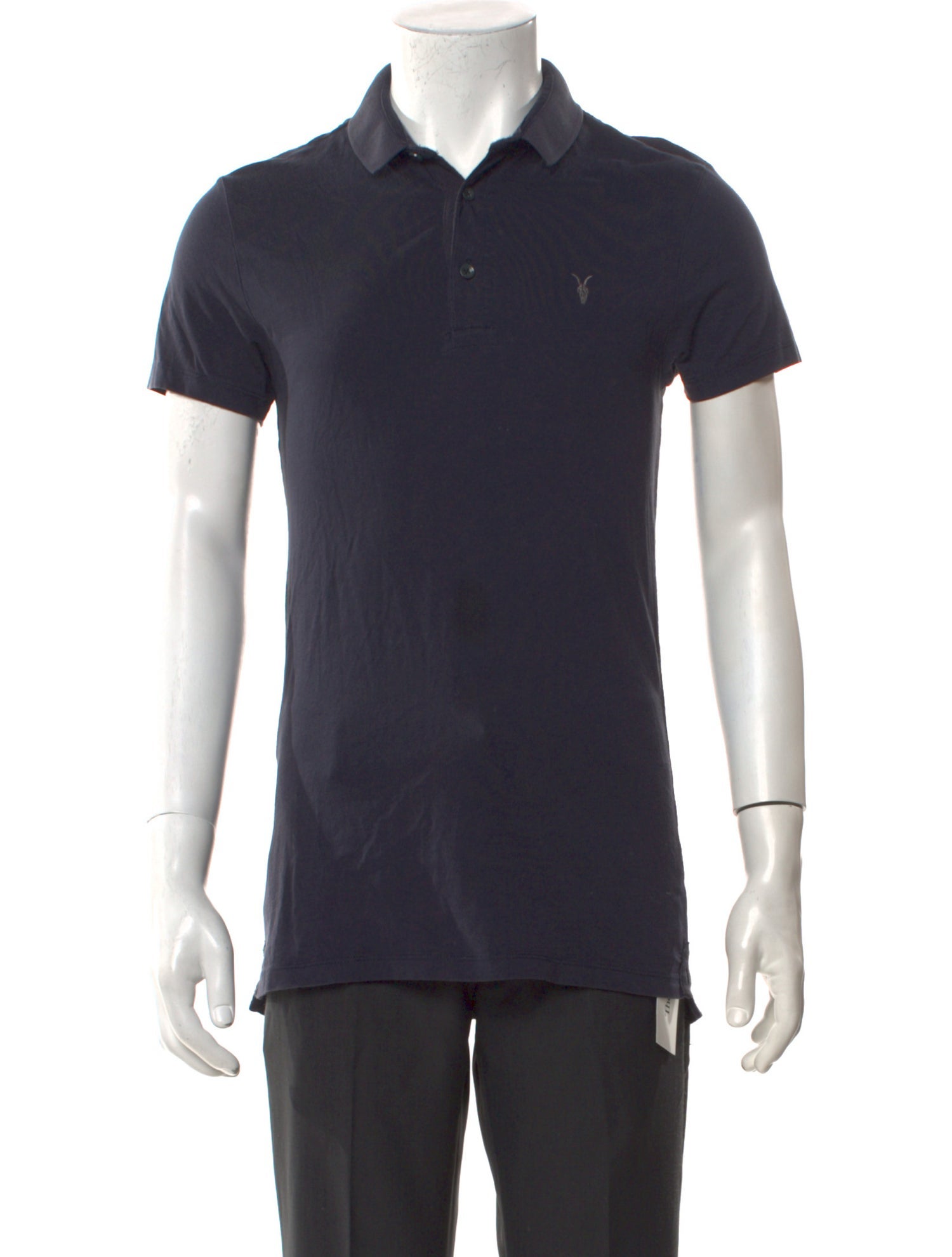 AllSaints Collar Short Sleeve Polo Shirt