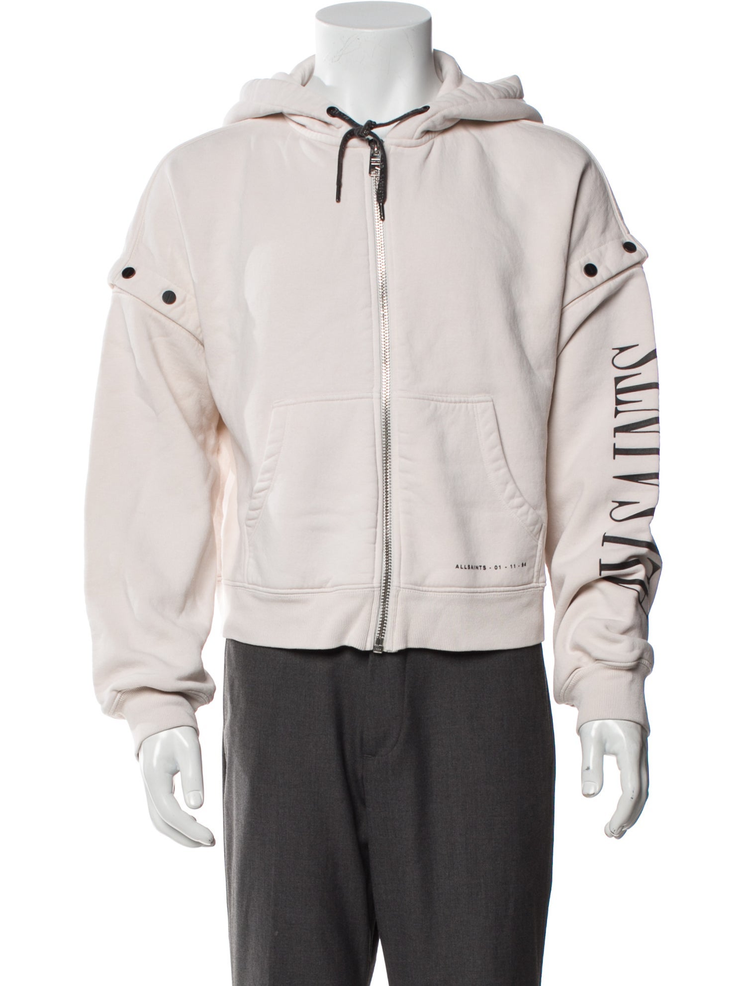 AllSaints Crew Neck Long Sleeve Hoodie