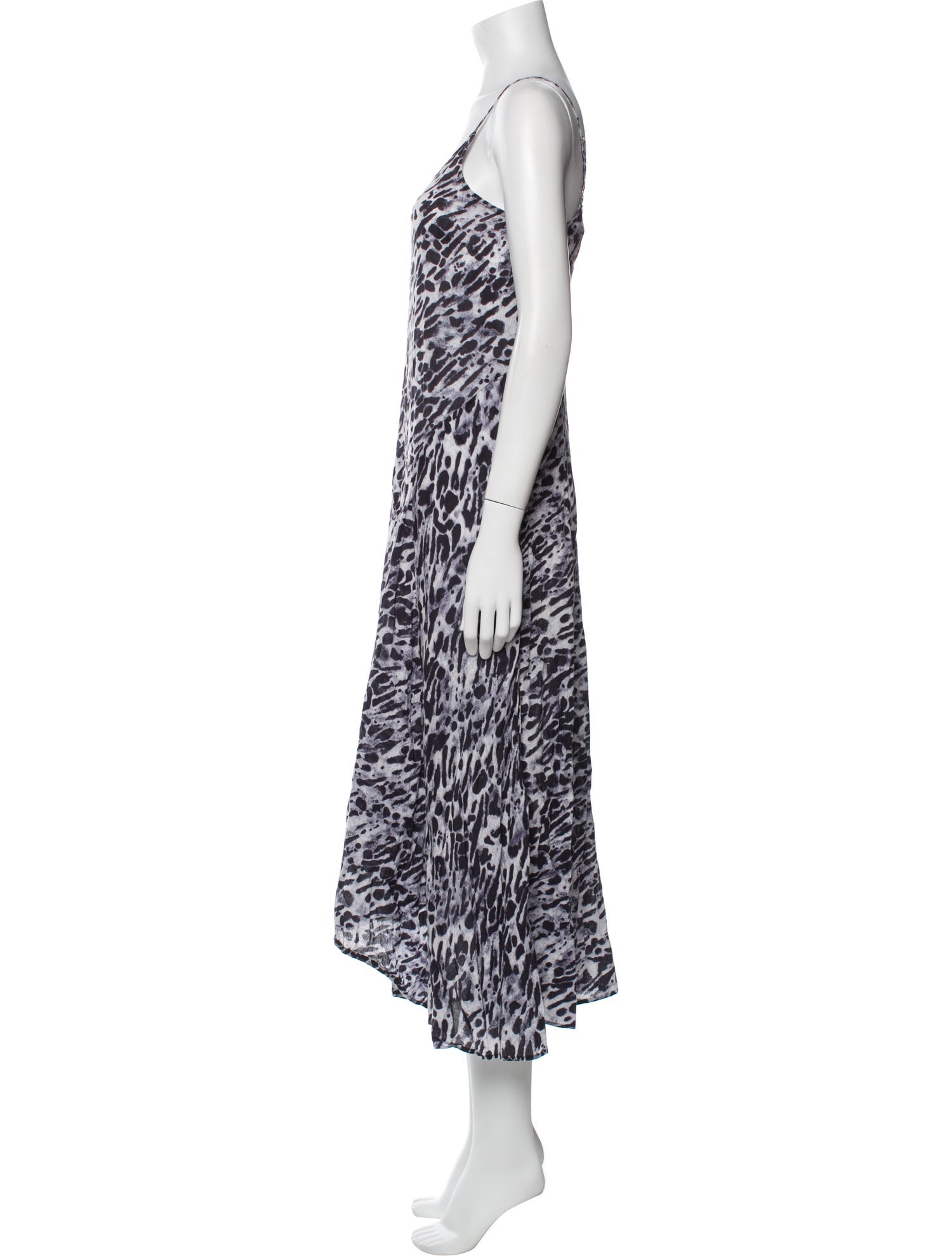 AllSaints Printed Long Dress