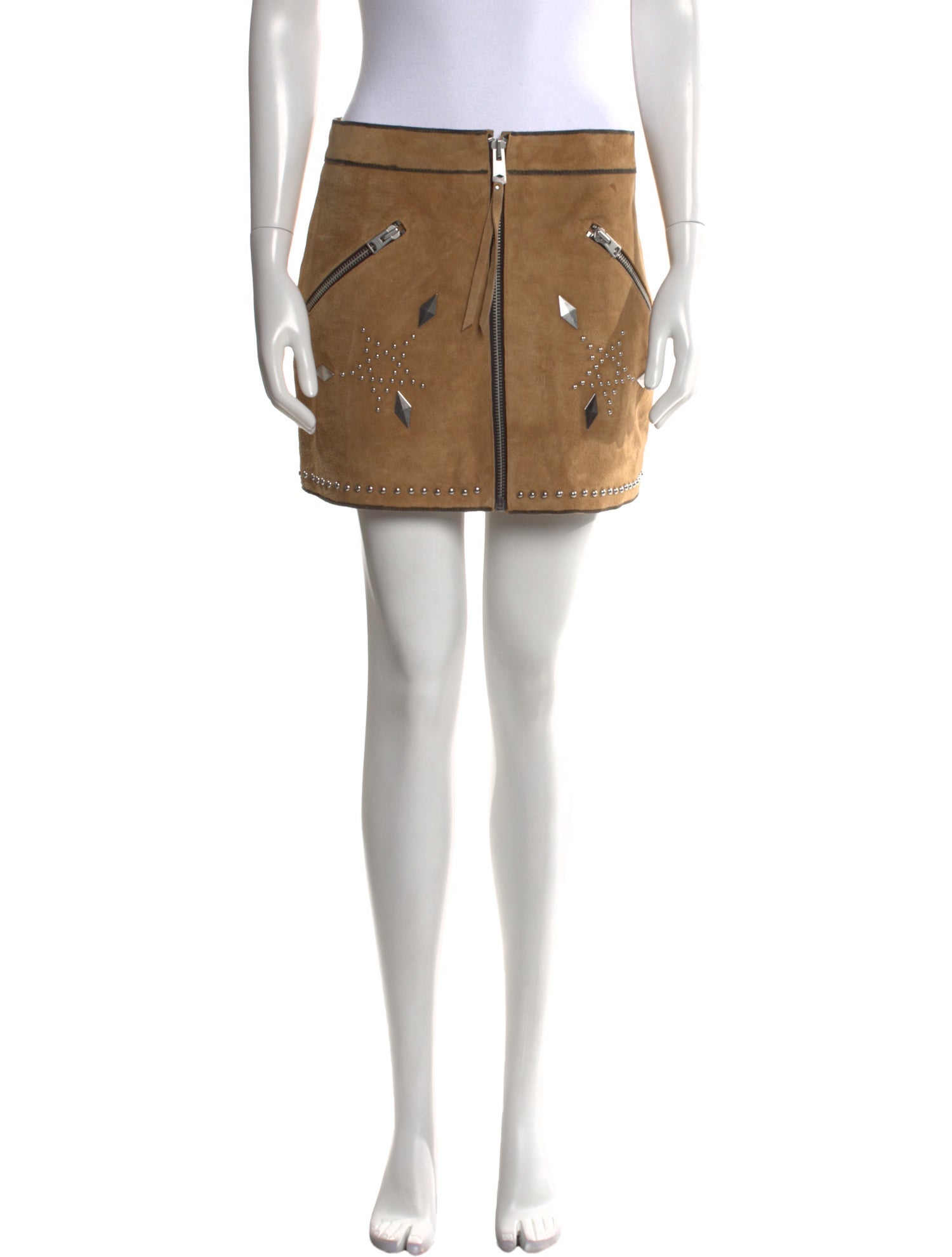 AllSaints Leather Mini Skirt