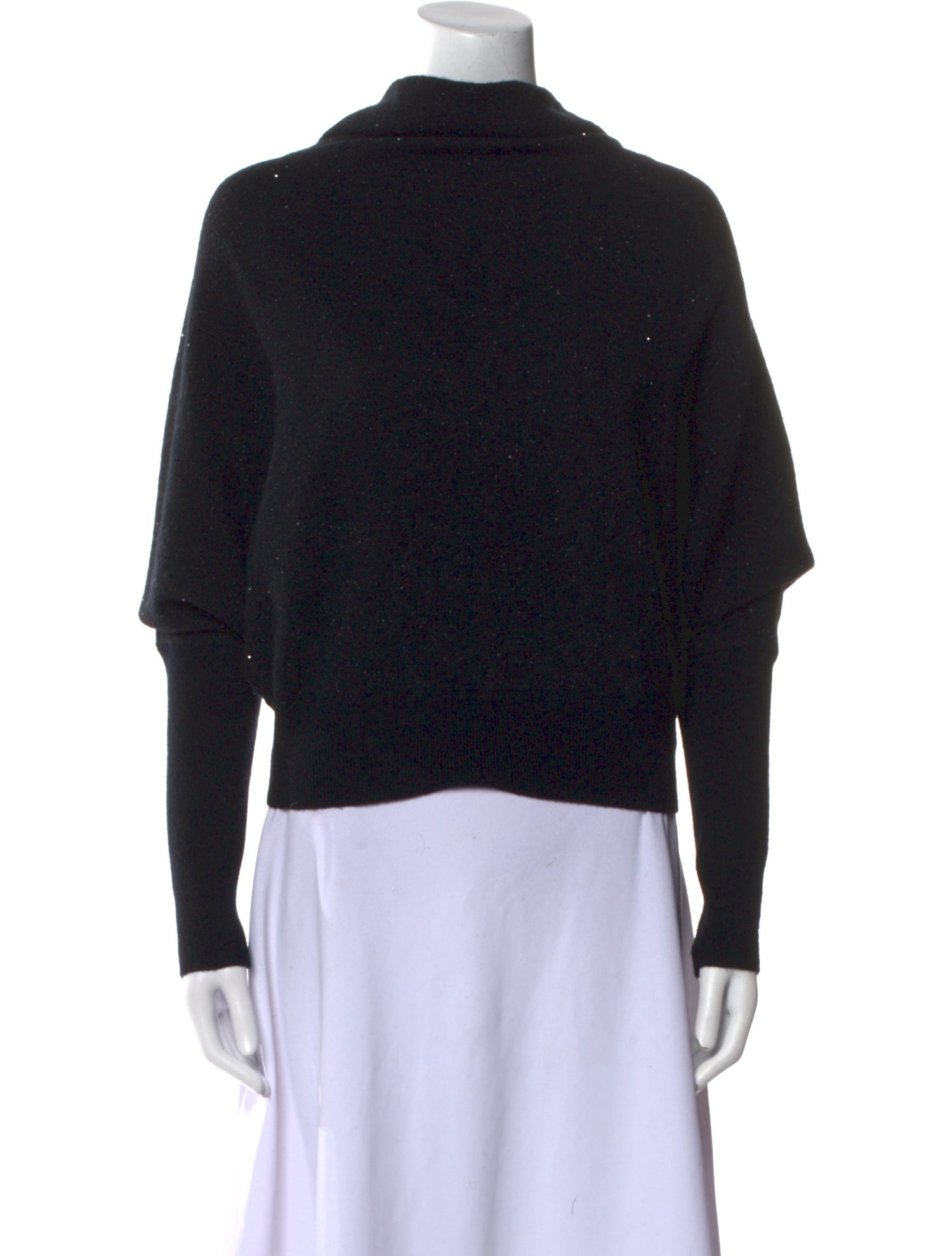 AllSaints Wool Mock Neck Sweater