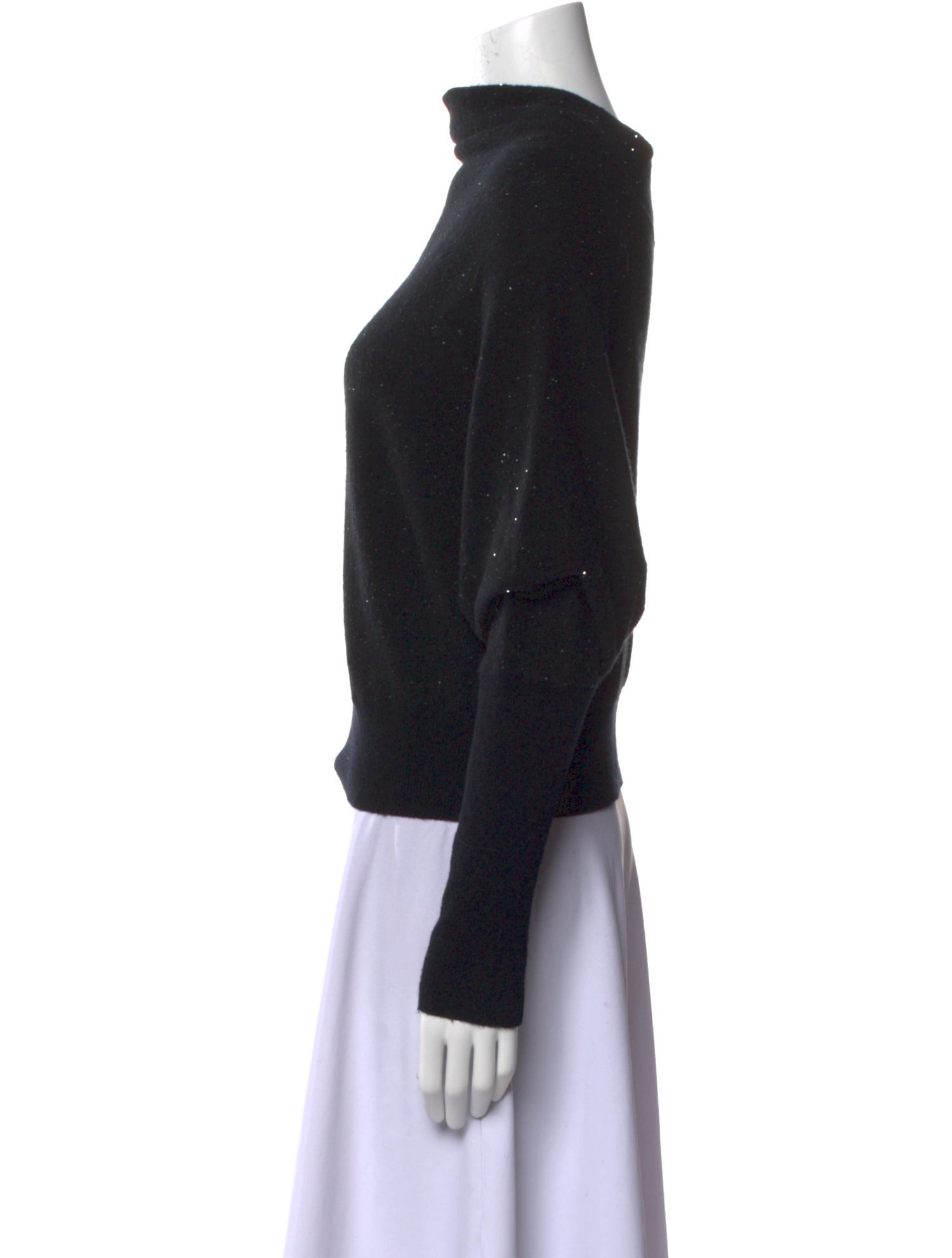 AllSaints Wool Mock Neck Sweater