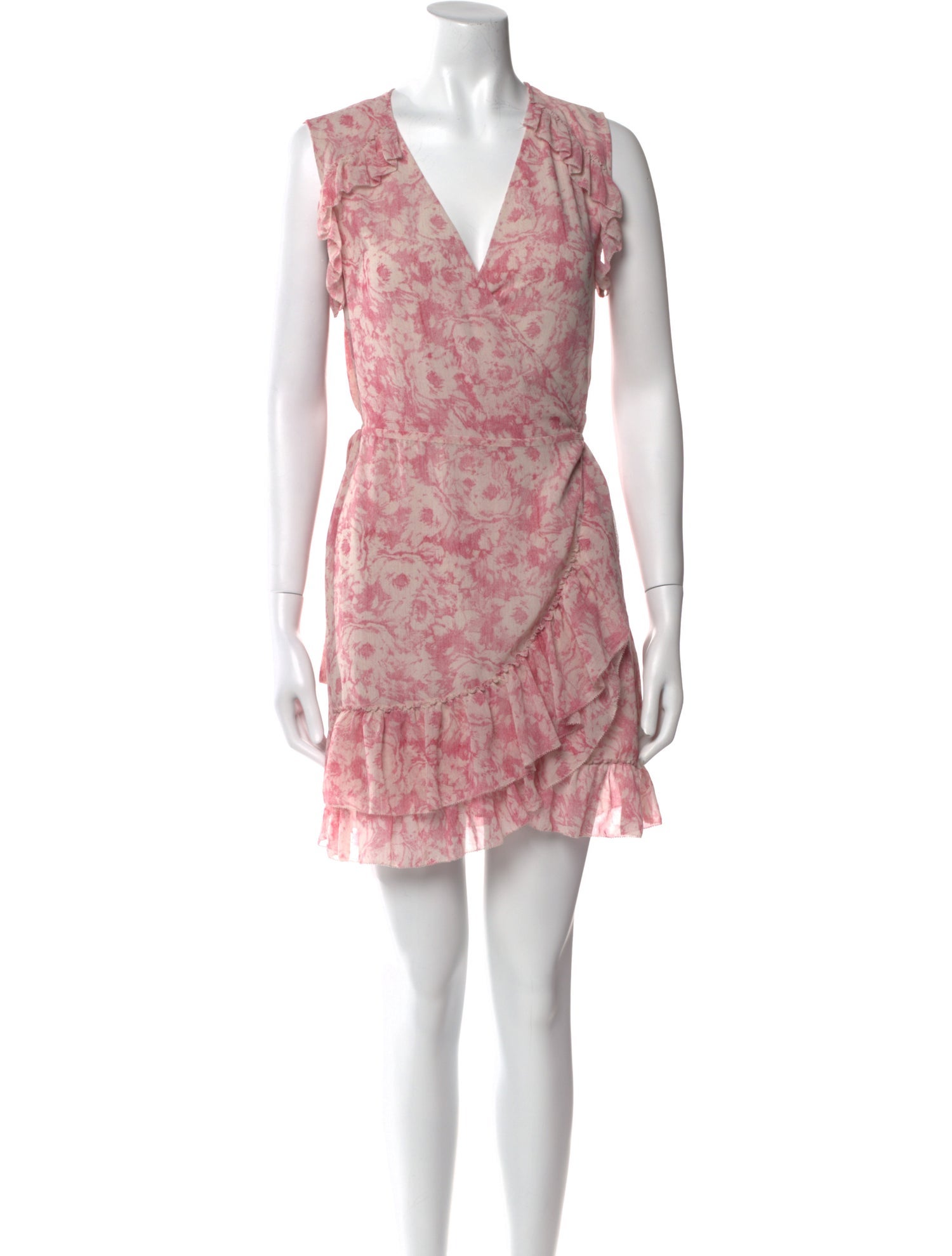 AllSaints Floral Print Mini Dress