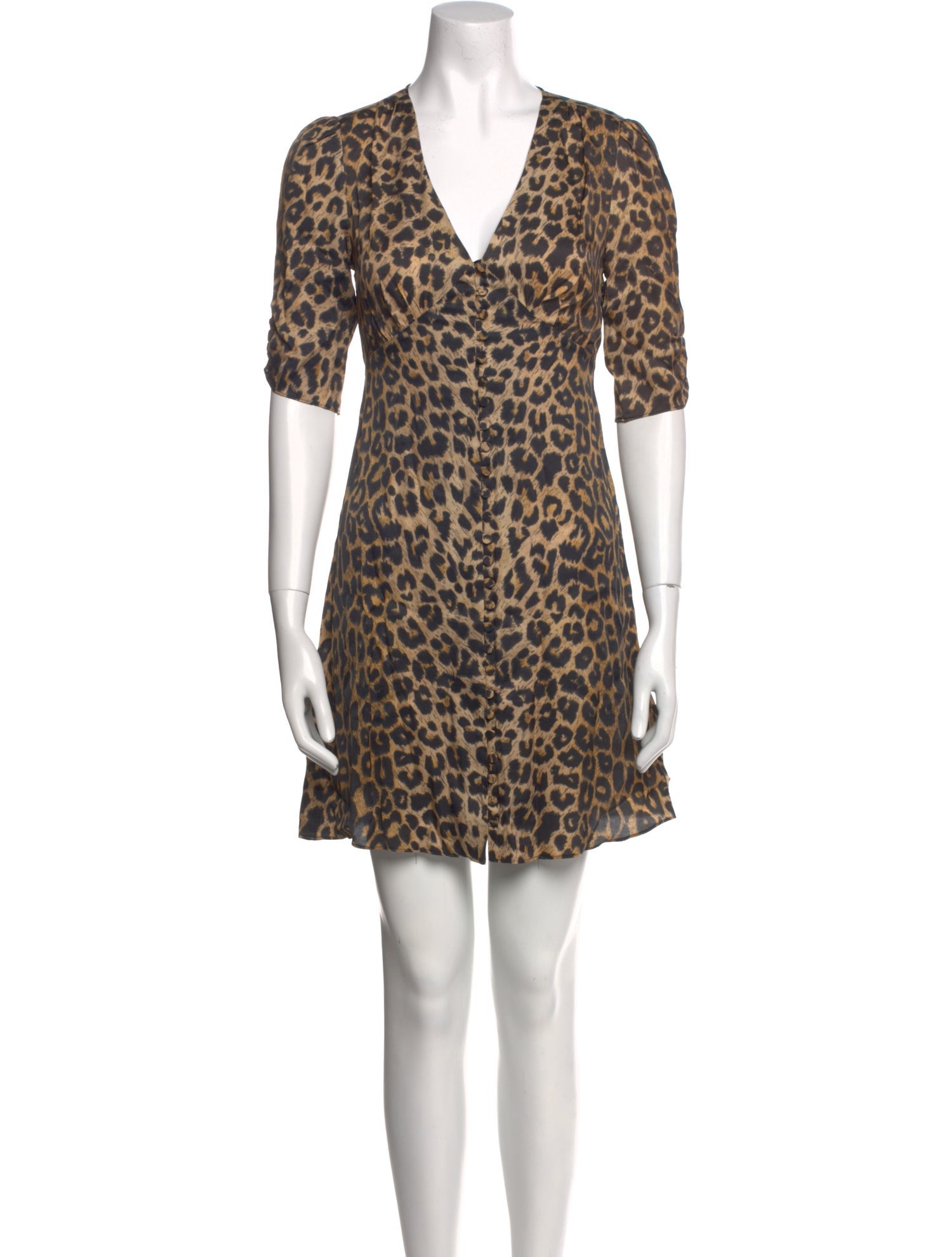 AllSaints Animal Print Mini Dress