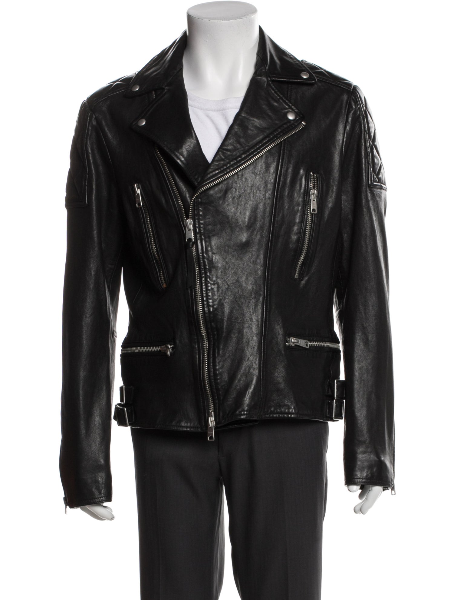 AllSaints Lamb Leather Moto Jacket