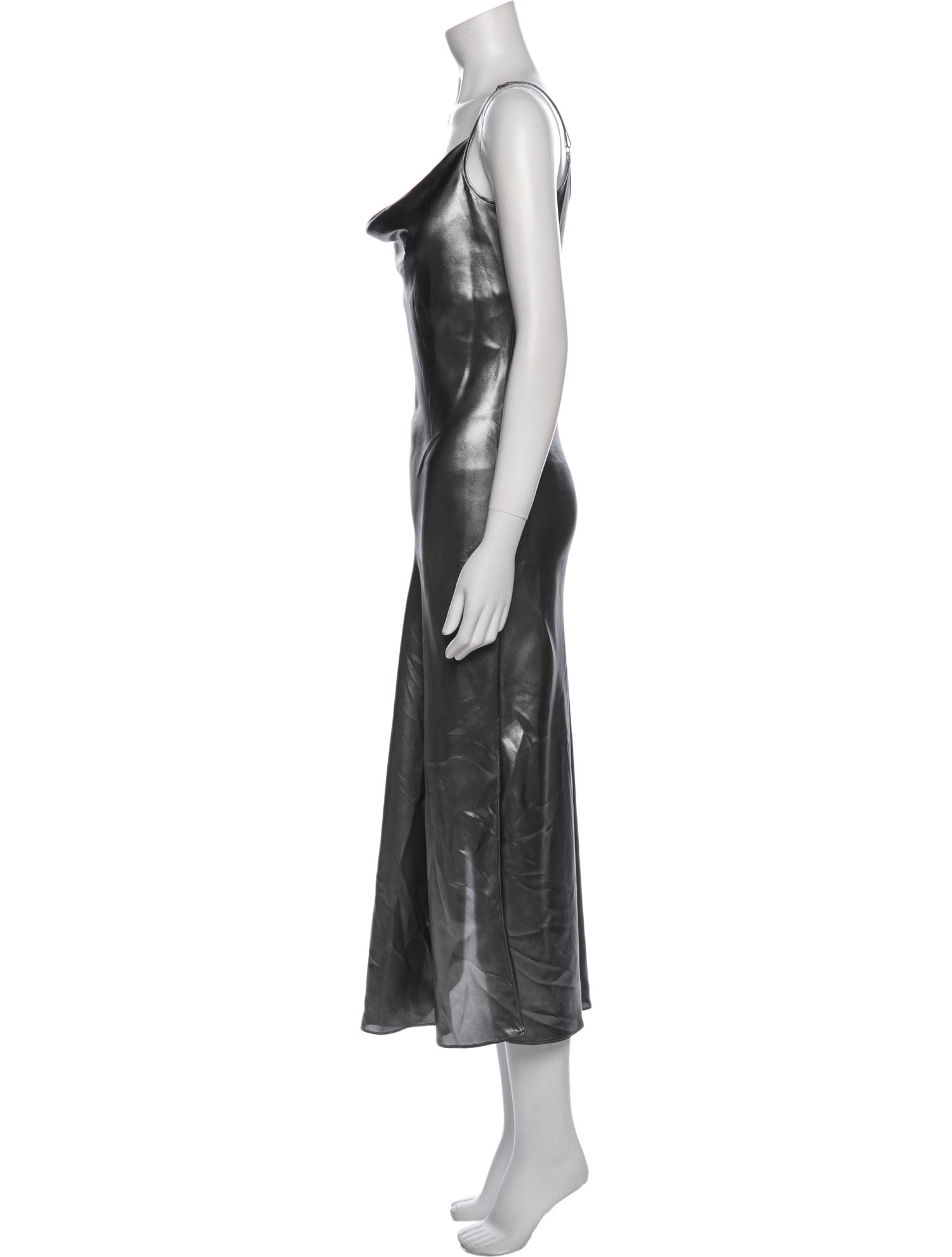 AllSaints Cowl Neck Long Dress