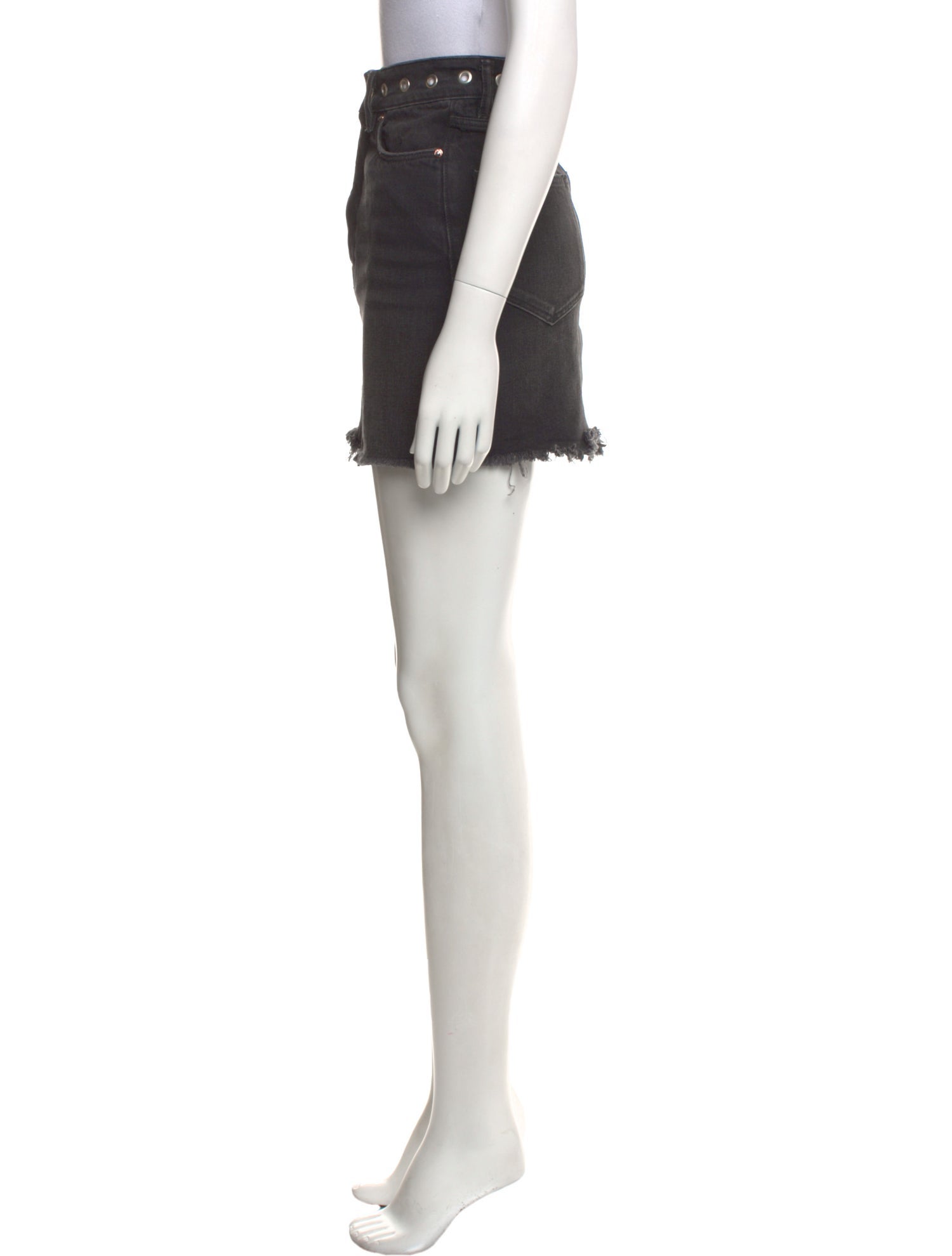 AllSaints Raw-Edge Trim Mini Skirt