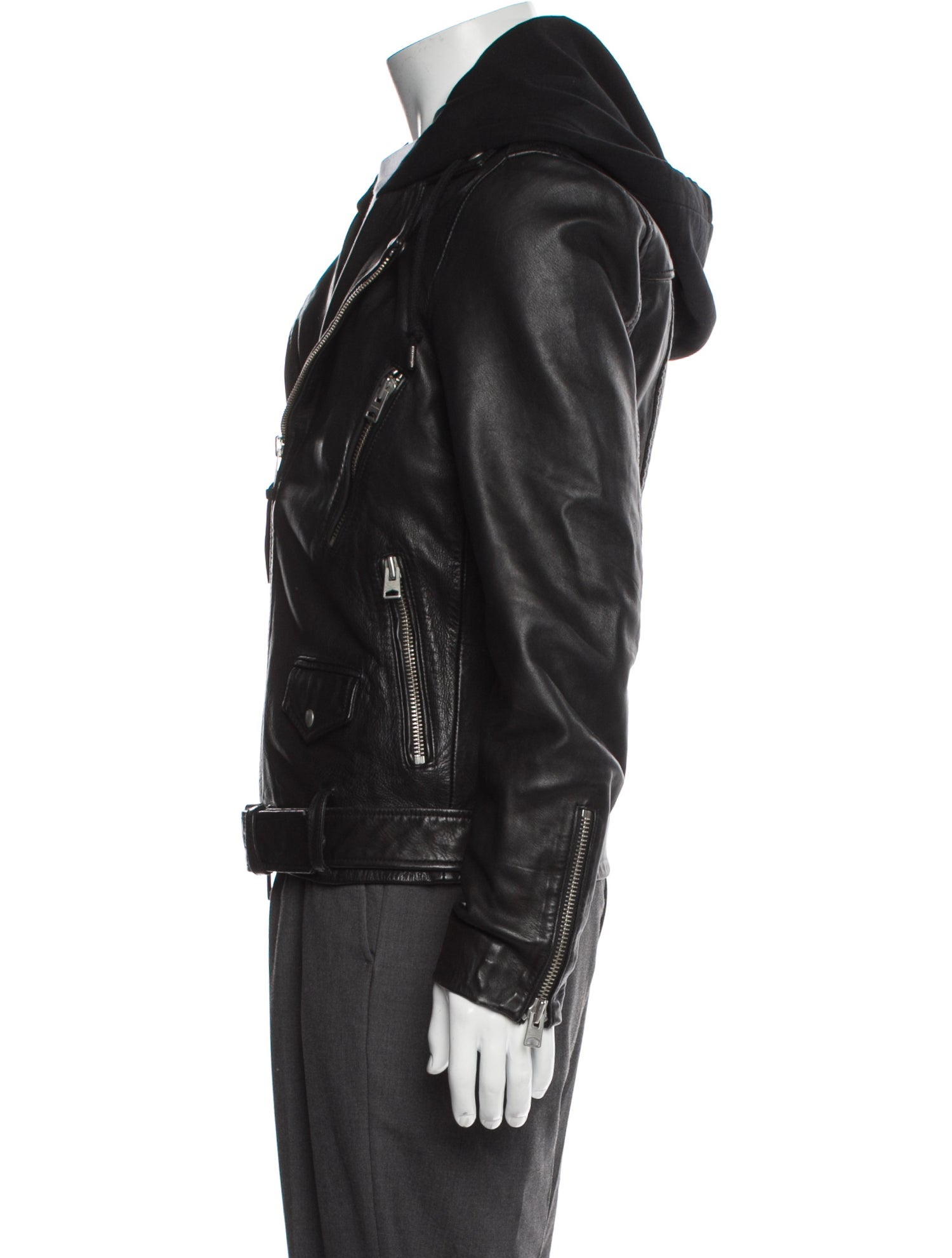 AllSaints Lamb Leather Moto Jacket
