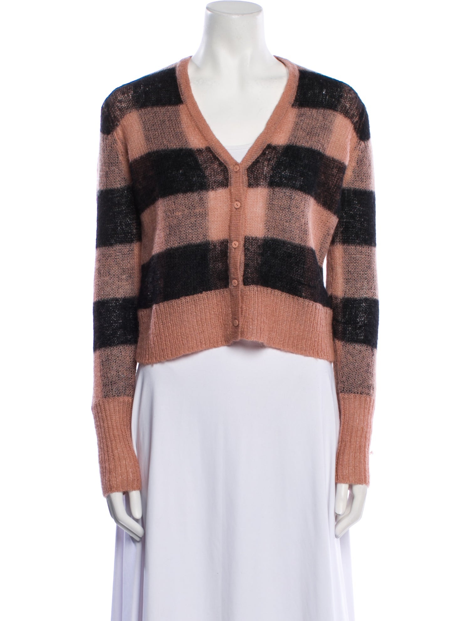 AllSaints Cashmere Striped Sweater