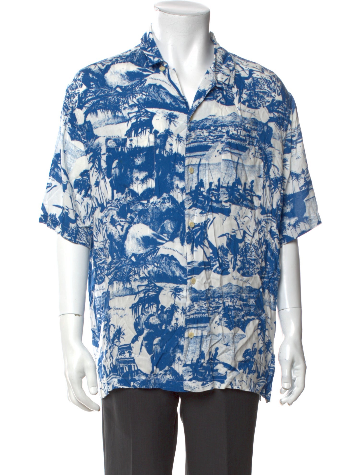 AllSaints Printed Short Sleeve Shirt