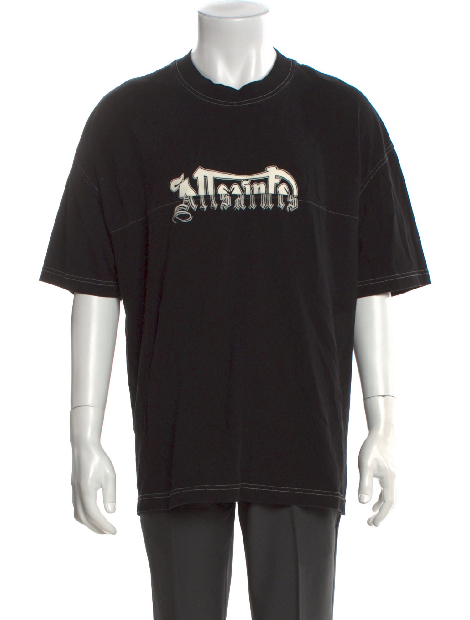 AllSaints Graphic Print Crew Neck T-Shirt