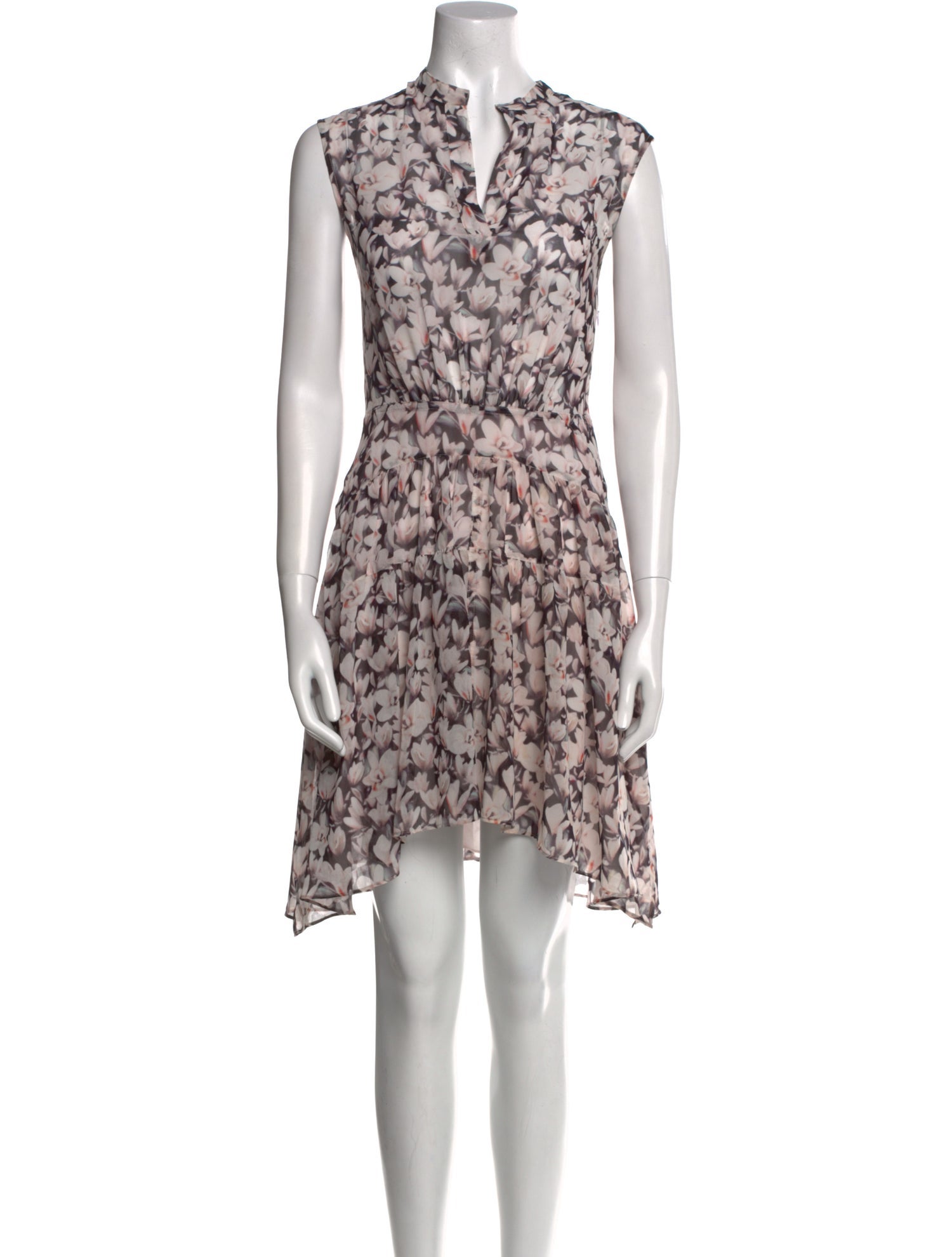 AllSaints Floral Print Mini Dress