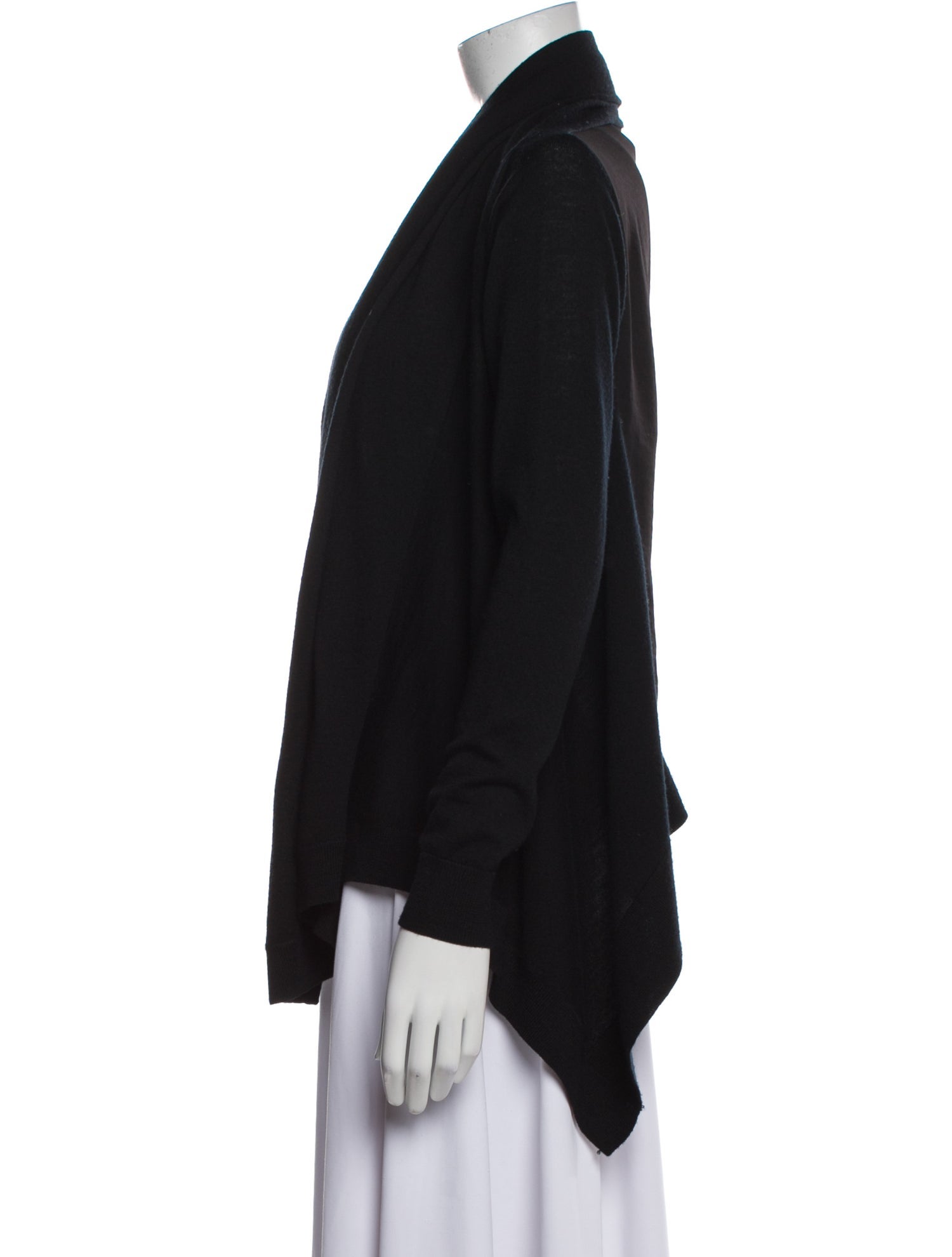 AllSaints Merino Wool Open Front Sweater