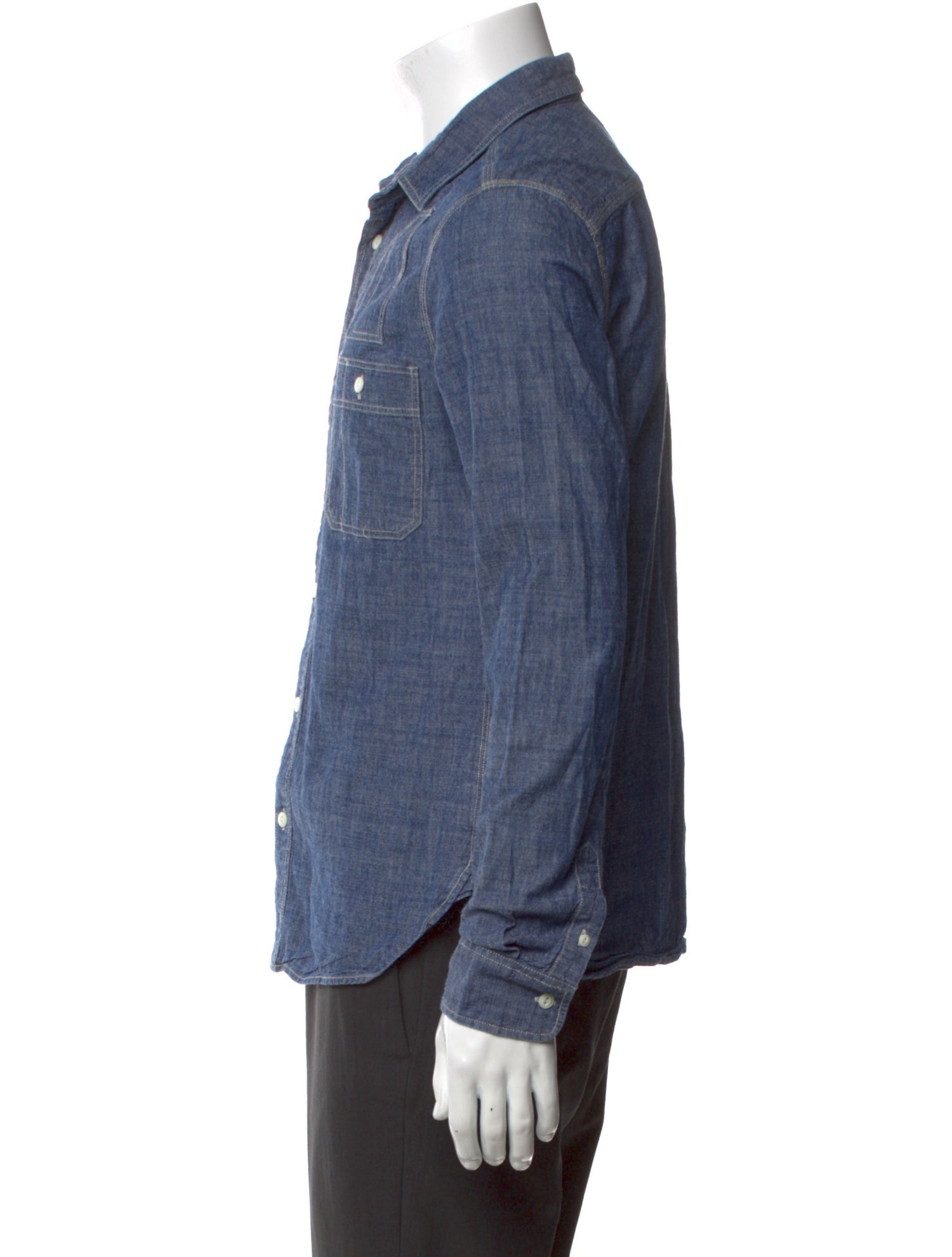 AllSaints Long Sleeve Denim Shirt